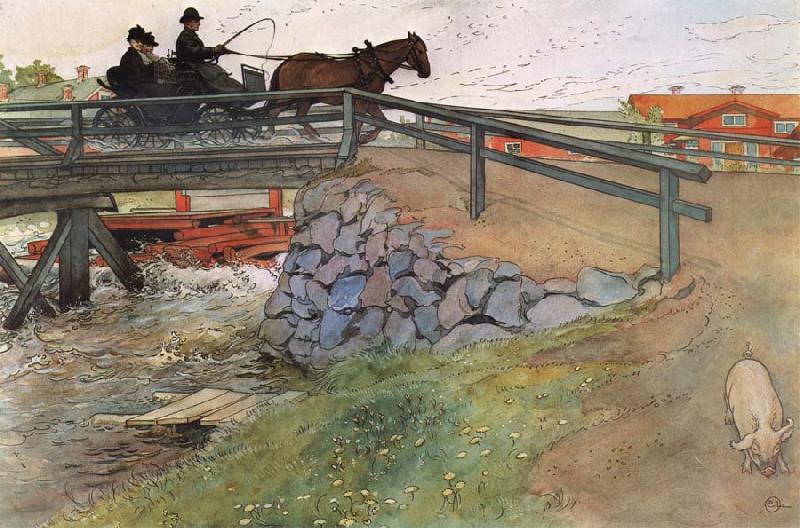 Carl Larsson The Bridge oil painting picture